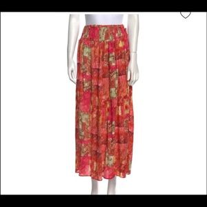 Christian Siriano Paisley Floral Skirt